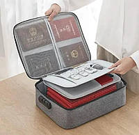 Дорожная сумка-кейс для документов и гаджетов с кодовым замком