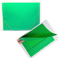 Папка тека на гумці А4 візерунок / зелена