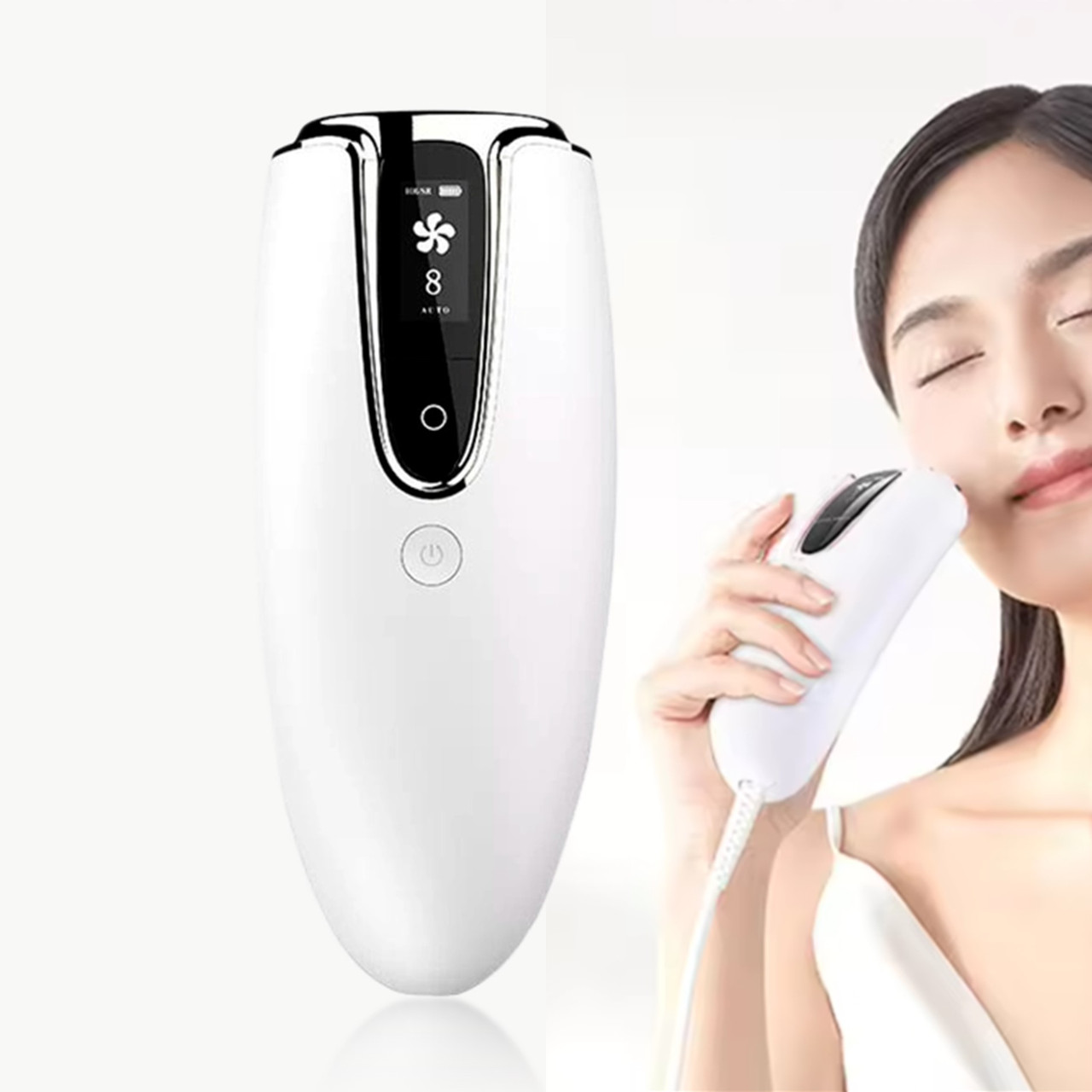 Фотоепілятор Swan Epilux DH5-IPL для домашнього використання 8 режимів Silver White