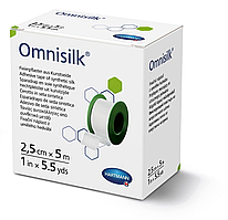 Omnisilk 2,5см х 5м - Пластир фіксуючий зі штучного шовку