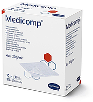 Medicomp 10х10см - Стерильні серветки сорбційні з нетканого матеріалу (2*25 шт)