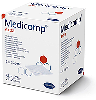 Medicomp Extra 7,5х7,5см - Стерильні сорбційні серветки з нетканого матеріалу (2*25 шт)