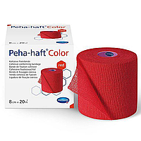 Peha-haft Color 8см х 20м - Бинт когезивний фіксуючий (Червоний)