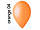 Повітряні кулі 10" (25 см) 04 Жовтогарячий пастель В упак: 100 шт. ТМ "Gemar" Італія, фото 2