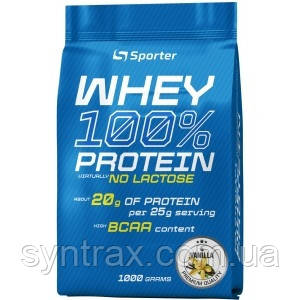 Sporter Whey Protein 1000g no lactose, протеїн без лактози