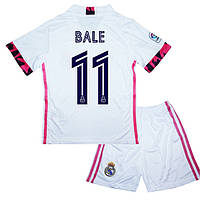 Детская футбольная форма BALE 11 Реал Мадрид 2020-2021 Adidas Home 125-135 см (set3040_121830)