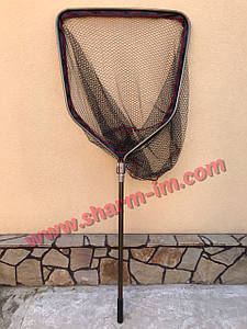 Підсак П'ятикутний Breeze 80х90 см з телескопічною ручкою та прогумованою великою сіткою