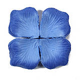 Штучні пелюстки троянд 100 штук 50 на 45 мм синьо-блакитний, фото 2