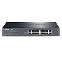 PoE коммутатор Mercury SG116PS (14xPOE, 2xLAN) TS, код: 8178941