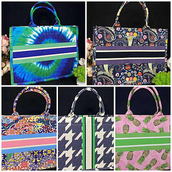 Жіноча сумка прямокутна шопер 41*31 см принт в різних варіантах Luna