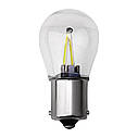 Комплект світлодіодних ламп NAPO LED 1156-COB-2stick-filament 12V P21W 1156 BA15S колір світіння білий 2 шт, фото 2