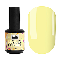 Жидкий гель Kira Nails Liquid Gel 008 (светло-лимонный), 15 мл