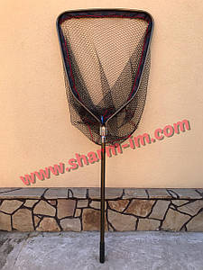 Підсак П'ятикутний Breeze 70х80 см з телескопічною ручкою та прогумованою крупною сіткою