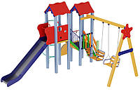 Детский игровой развивающий комплекс Авалон с металической горкой H 1,5 м KDG (11764) UP, код: 6501509