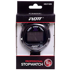 Секундомір спортивний електронний 10 результатів пам'яті дворядковий FLOTT FS-810 чорний Код FS-810