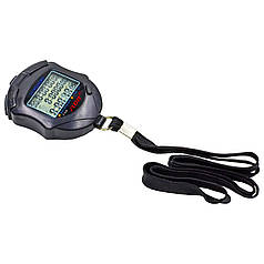 Секундомір спортивний електронний 10 результатів пам'яті трирядний FLOTT F-310 чорний Код F-310