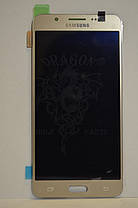 Дисплей Samsung J510 Galaxy J5 з сенсором Золотий Gold оригінал , GH97-18792A, фото 2