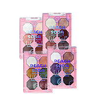 Набір палеток тіней для повік Peach Soda Eyeshadow, 4 палетки 9,6 г DoDo girl Різнобарвний (2000002715894)