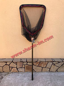 Підсак П'ятикутний Breeze 60х70 см з телескопічною ручкою та прогумованою дрібною сіткою