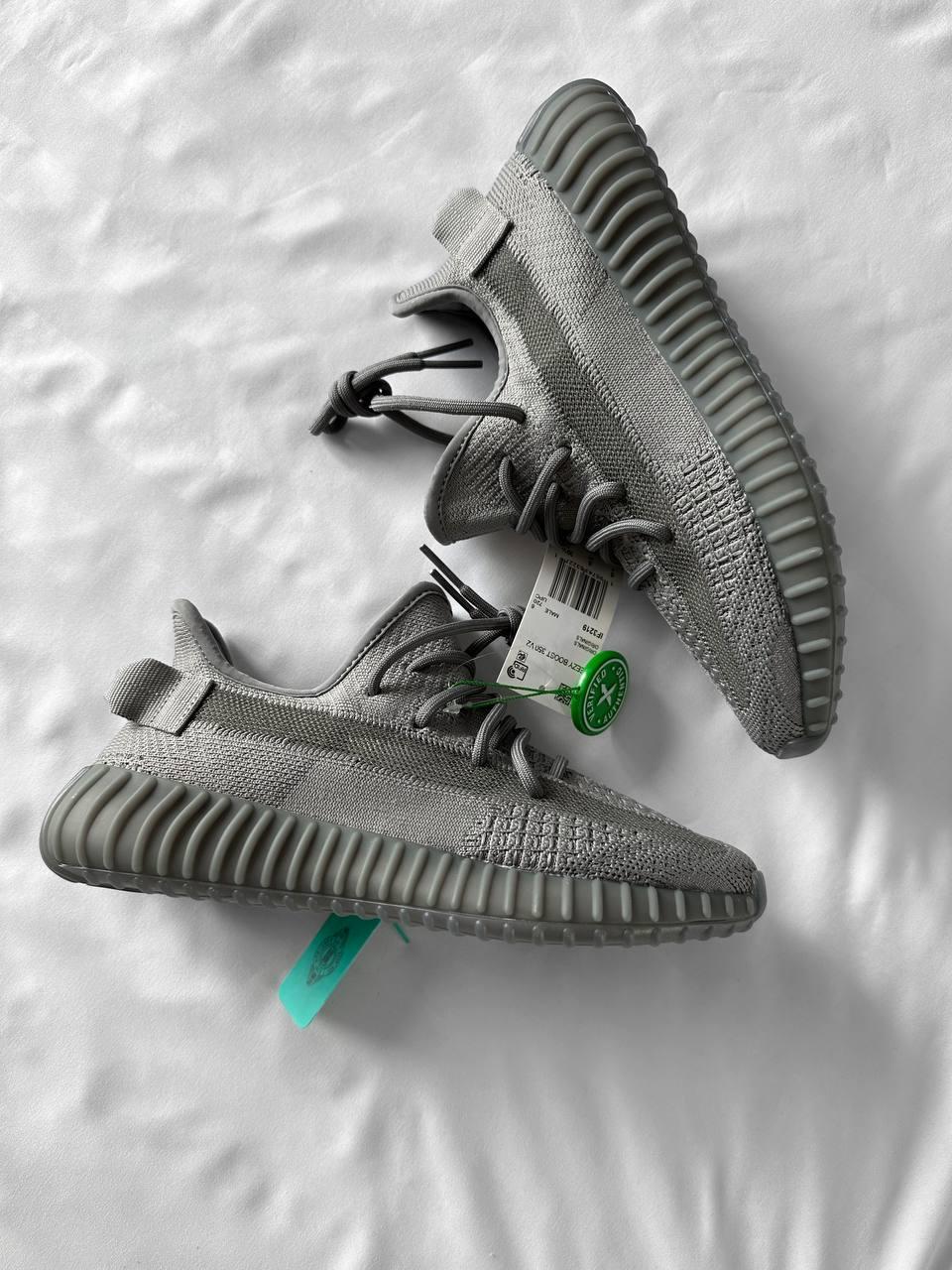 Кросівки чоловічі сірі Adidas Yeezy 350 V2 Space Ash Due (11384), фото 1