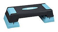 Степ-платформа PowerPlay 4329 (3 рівні 12-17-22 см) Чорно-блакитна AG, код: 7545513