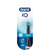 Насадка для электрической зубной щетки Oral-B iO Ultimate Clean Black 4шт