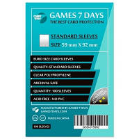 Протектор для карт Games7Days 59 х 92 мм, Euro, 100 шт (STANDART) (GSD-015992)