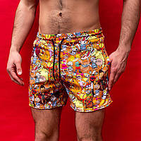 Пляжные шорты мужские яркие Шорты пляжные с принтом,Шорты мужские цветные M