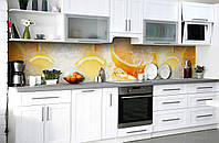 Наклейка виниловая кухонный фартук Zatarga Апельсины во льду 650х2500 мм KC, код: 5570563