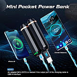 EnjoyNest C306 Перезаряджувані грілки для рук, грілки для рук 3-в-1, багаторазові, 10 000 мАг, з 2 зовнішніми батареями, фото 7