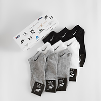 Мужские носки для спорта Носки Nike с логотипом Спортивные носки найк с тройными полосами