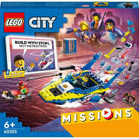 Конструктор LEGO City Missions Детективные миссии водной полиции 278 деталей (60355) ASN