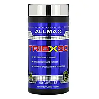 ALLMAX Nutrition, TribX90, ультраконцентрат, якорцы, 90% сапонинов фурастанолового типа, 750 мг, 90 капсул