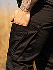 🔥 Тактичні штани "Rip-stop Hunter Gen.II" поліцейські (чорні) нацгвардії, все, мілітарі, мультикам, нгу, фото 7