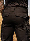 🔥 Тактичні штани "Rip-stop Hunter Gen.II" поліцейські (чорні) нацгвардії, все, мілітарі, мультикам, нгу, фото 6