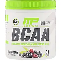 MusclePharm, Essentials, аминокислоты с разветвленной цепью, голубая малина, 225 г