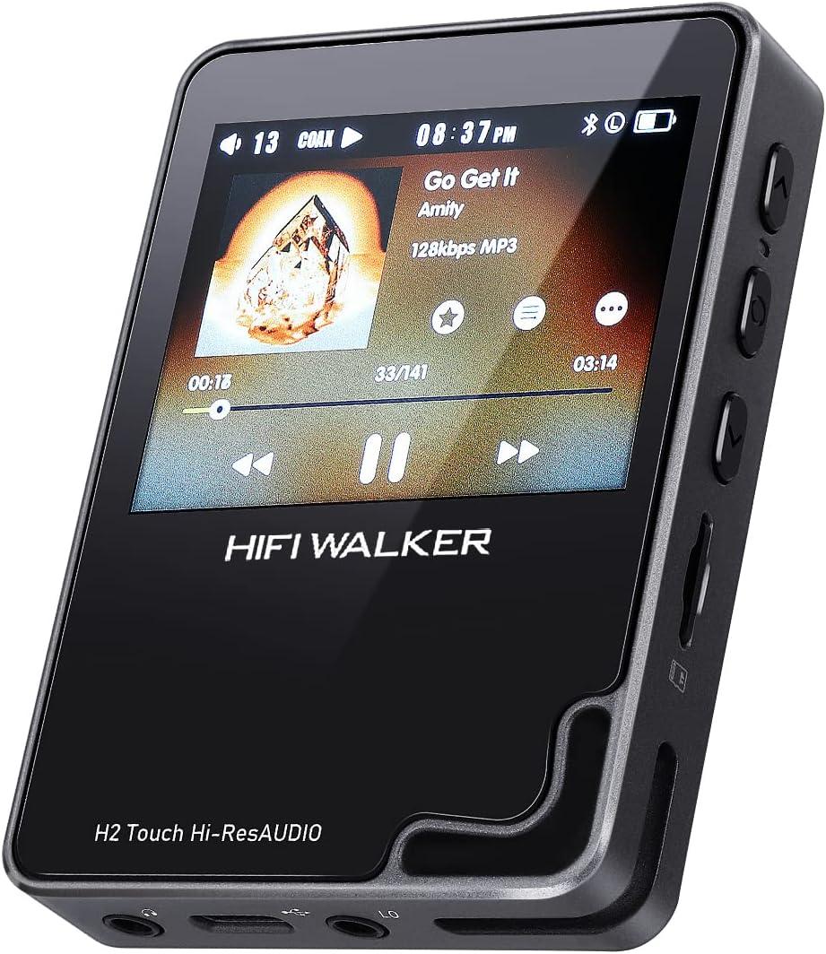 H2 Touch, MP3-плеєр Hi Res з Bluetooth, 2,4-дюймовий сенсорний екран HD, цифровий аудіоплеєр, DSD Lossless FLAC-плеєр, Bluetooth