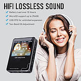 H2 Touch, MP3-плеєр Hi Res з Bluetooth, 2,4-дюймовий сенсорний екран HD, цифровий аудіоплеєр, DSD Lossless FLAC-плеєр, Bluetooth, фото 5