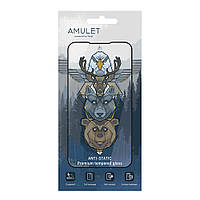 Защитное стекло AMULET 2.5D HD Antistatic iPhone XR iPhone 11 Black KC, код: 8293587