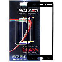 Защитное стекло Walker 3D Full Glue для Nokia 6 Black KC, код: 7436142