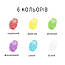 Пальчиковые краски для детей Mobee 6 цветов, фото 5