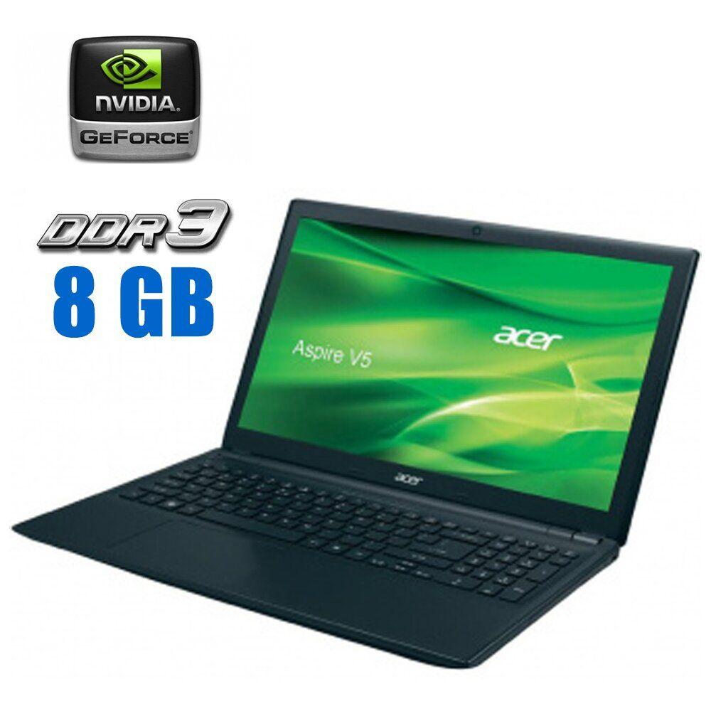Ноутбук Б-клас Acer Aspire V5-531/ 15.6" (1366x768)/ Pentium 967/ 8 GB RAM/ 120 GB SSD/ GeForce GT 620M 1GB