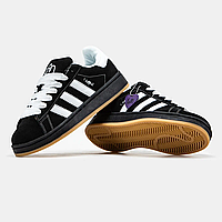 Женские кроссовки Adidas Campus 00s x Korn Black, замшевые кроссовки адидас кампус корн черно-белые