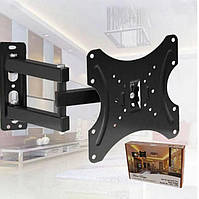 Настенное поворотное крепление Кронштейн на стену для TV телевизора от 14 до 42 дюймов до 35 кг