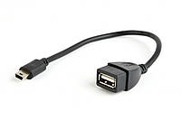 Кабель miniUSB-OTG 0.1м Cablexpert (OTG AF to Mini-BM) (A-OTG-AFBM-002) (код 68276)