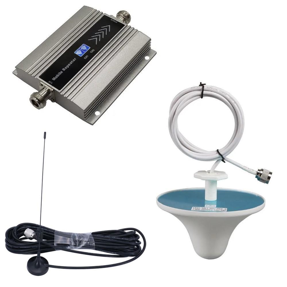 Підсилювач мобільного зв'язку та інтернету, репітер GSM mini 900 + 1800 МГц 2G, 4G LTE (всеспрямована/3 дБі), фото 1