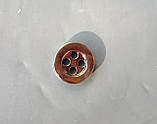 Ґудзик сорочкова перламутрова коричнева, діаметр 9 мм, фото 2
