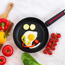 Сковорода універсальна Magio MG-1174-24 24 см чорна ID 4791063, фото 3