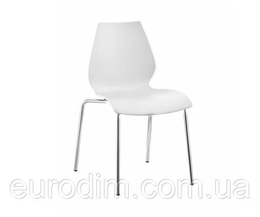 Стілець Лілі пластиковий білий, фото 2