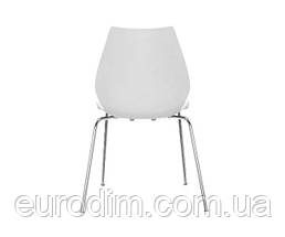 Стілець Лілі пластиковий білий, фото 3
